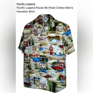 Men’s 3XL Hawaiian shirt, Route 66 , made by Pacific Legends